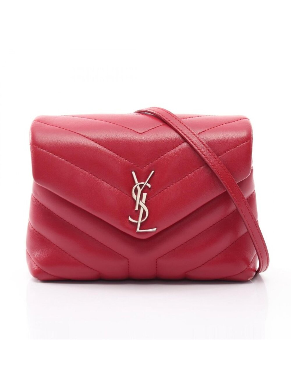 Saint Laurent Paris Shoulder Bag Toy Loulou Red Leather